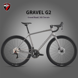 Vélo de Gravel Twitter GRAVEL G2 avec cadre en alliage d'aluminium, fourche en carbone, 24 vitesses, freins à disque hydrauliques à câblage interne, pour tout-terrain - Product Image 1