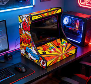 Máquina de Videojuegos Arcade Mini de 19 Pulgadas con Pantalla LCD, 2 Jugadores, SAGA PANDORA DX 26800 en 1 Integrado, Aceptador de Monedas, Joystick y <span class=keywords><strong>Botones</strong></span> - Product Image 4