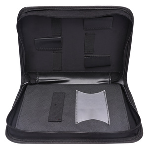 Wholesale OEM Brand Model LF-14 Portable Hairstylist Tool <b>Bag</b> <b>Zipper</b> Closure Handheld Hairdressing Scissors <b>Storage</b> Barber <b>Bag</b> - Product Image 2