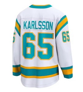Wholesale Custom OEM Service Front/<b>Back</b> Logo Quick Dry <b>Heat</b>-Transfer Printed Striped 100% Polyester Unisex Adult Ice Sports - Product Image 1