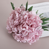 BF-AF07-1 Nouveau design, bouquet de fleurs artificielles en soie de haute qualité, fait main, pivoines blanches et rose poudré, pour Noël, la rentrée scolaire et la maison