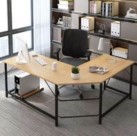 Bureau d'ordinateur d'angle moderne et minimaliste, bureau d'angle en forme de L, bureau d'ordinateur de bureau en forme de L