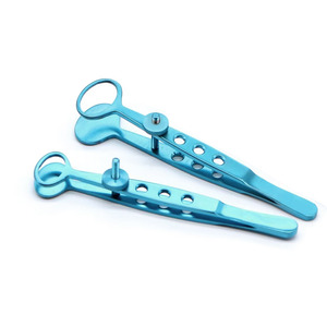 Forceps à chalazion manuel en titane et acier inoxydable, instrument ophtalmique chirurgical, dispositif médical professionnel - Product Image 2