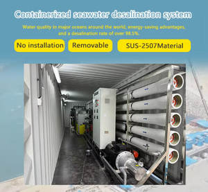 Planta de Desalinización de Agua de Mar de Doble Paso y Dos Etapas, 1000 L/H, Tratamiento de Ósmosis Inversa, Agua Potable Directa Estándar - Product Image 3