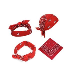 Pañuelo de cabeza de algodón multifuncional con diseño de cliente al por mayor, pañuelo cuadrado estampado, pañuelo Hip Hop para exteriores - Product Image 3