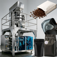 Machine d'emballage automatique pour sachets de café préformés 1KG 2KG, machine d'emballage pour sachets à fermeture éclair pour grains de café, machine d'emballage pour sachets à fond plat pour café