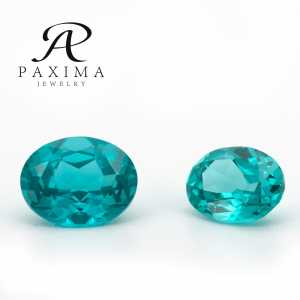 Paxima ювелирные изделия популярные ювелирные изделия центр Камень 3 ~ 10 мм овальной огранки Параиба цвет лабораторный гранат - Product Image 4