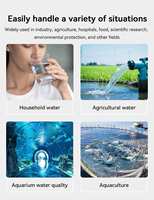 Testeur de qualité de l'eau 8-en-1 direct usine pour le traitement de l'eau de pompe, pH-mètre ORP et mesureur de chlore pour piscine et eaux usées
