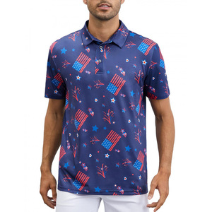 Men'<strong>s</strong> Festival Printed Knitted Golf <strong>Shirt</strong> Short Sleeve Breathable Patriotic <strong>St</strong>. <strong>Patrick's</strong> <strong>Day</strong> Green Beer Glass Design Casual - Product Image 5