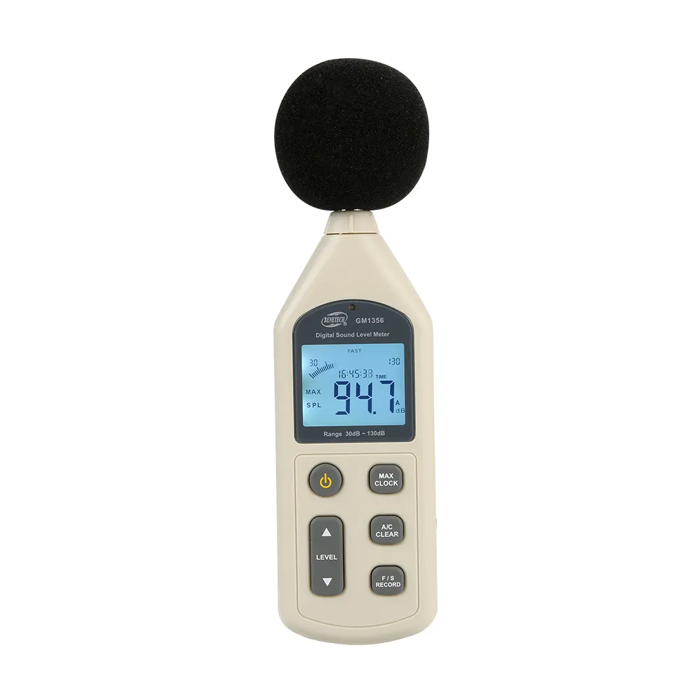 30~130 dBA noise meter detector video Sound Level Meter equipment USB Data Storage Alarm Metro Diagnostic-Tool