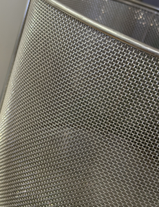 Ideal for hygienic and corrosive environments Stainless Steel Woven Wire <b>Mesh</b> Basket - Product Image 5