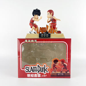 BJ Anime SD SLAM DUNKEN Q <span class=keywords><strong>Ver</strong></span>. 16cm Sakuragi Hanamichi con Rukawa Kaede Victory High Fives Figura divertida Muñecas de baloncesto Regalos - Product Image 3