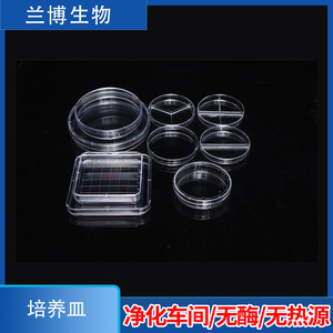 Boîtes de Petri fragiles 90x15mm rondes transparentes en plastique pour culture bactérienne, matériau PS, usage laboratoire jetable - Product Image 4