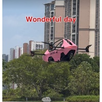 YIVTOL EVTOL S ZERO, véhicule aérien à une place, positionnement GPS, 50-55 minutes d'autonomie, 120 kg de charge utile nette, voiture volante en fibre de carbone, nouveau