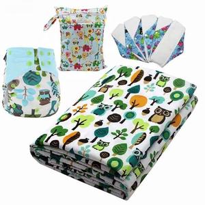 Kain PUL motif TPU anti air, untuk bayi popok kain dapat dipakai ulang bebas BPA, kain PUL untuk tas basah dapat dipakai ulang dapat dicuci - Product Image 2