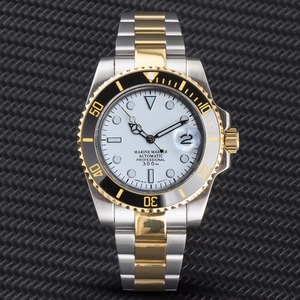 Đồng hồ cho nam nh35 phong trào 40mm Sub trường hợp màu xanh lá cây sáng Sapphire kính trắng quay số màu xanh tay tự động cơ khí đồng hồ đeo tay - Product Image 5