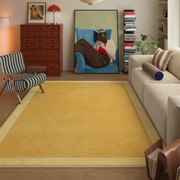 Bauhaus Modern Area Rug Solid Color Loop Pile Waterproof Easy Care Carpet for Living Room Bedroom Contemporary Home Decor