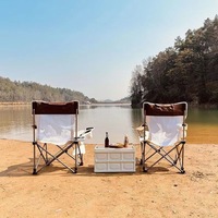 Chaise pliante en métal d'extérieur, ultra-légère et portable, pour le camping et la pêche