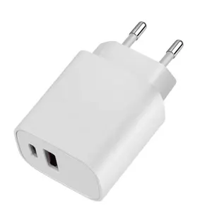 Adaptador de pared USB A + C de doble puerto de salida PD20W QC18W AC, cargador de viaje USB-C carga rápida inteligente, original de fábrica