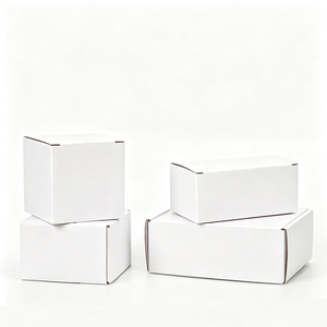 Caja de Cartón Blanca sin Imprimir, Plegable, Lisa, Vacía, Caja de <span class=keywords><strong>Embalaje</strong></span> Personalizada, Caja Plegable Blanca, <span class=keywords><strong>Embalaje</strong></span> - Product Image 2