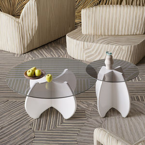 Venta Directa de Fábrica, Mesas de Centro Modernas <span class=keywords><strong>y</strong></span> Sencillas, para Salas de Estar, Patios, Exteriores, Vidrio Templado, Negro <span class=keywords><strong>y</strong></span> Blanco - Product Image 2