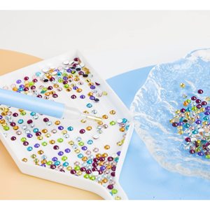 SONGWOO 2.8mm cristallo rotondo ricamo colore strass pittura diamante vendita mosaico pietra resina fabbricazione regalo - Product Image 5