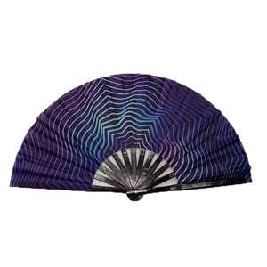 Grand éventail pliant en bambou de 13 pouces, personnalisé, pour la danse et les raves - Product Image 3