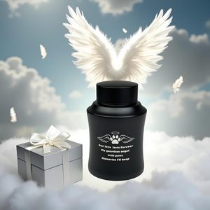 Urne pour cendres de <span class=keywords><strong>chien</strong></span> ou chat de taille moyenne en acier inoxydable, design ailes d'ange et <span class=keywords><strong>empreinte</strong></span> de <span class=keywords><strong>patte</strong></span>, pour cendres d'animaux de compagnie, urne funéraire noire personnalisée - Product Image 5