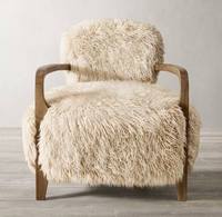 Meubles de salon au design moderne, chaise de loisirs douce et confortable avec accoudoir