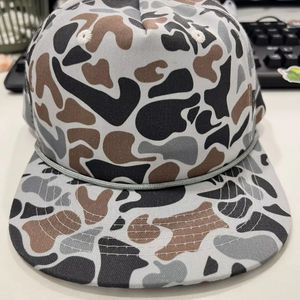 Haute qualité personnalisé chasse en plein air pêche Snapback casquette personnalisé camouflage brodé logo impression 5 panneaux casquette de Baseball chapeau - Product Image 1