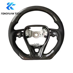 Volante de Fibra de Carbono Forjado con Cuero y Alcántara Personalizado para Toyota <span class=keywords><strong>Corolla</strong></span> E210 Gen Camry SE <span class=keywords><strong>LE</strong></span> Levin Avalon 2018 2020 - Product Image 3