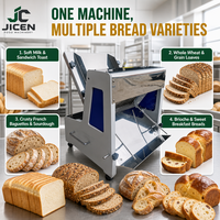 Machine à trancher le pain multigrains et les tranches de jambon professionnelle JICEN / Coupe-tranches