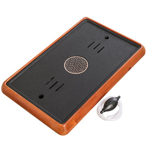 Rosewood <b>Tea</b> <b>Tray</b> Artificial Stone Surface Rectangle Multifunctional Drip <b>Tray</b> For <b>Tea</b> Set Storage - Product Image 5