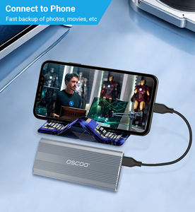 Venta caliente RGB 4TB Caja de disco duro externo Tipo C Carcasa SSD portátil Velocidad de transmisión rápida Caja SSD de 10Gbps - Product Image 4