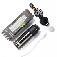 Bouteille d'eau de sport Tritan sans BPA de 1000 ml avec paille amovible, anti-fuite, 34 oz, avec manchon en silicone antidérapant – Vente en gros