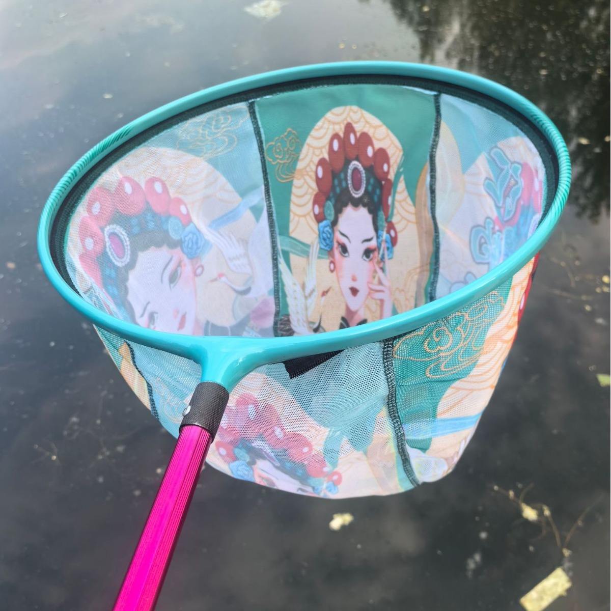 One-piece circle blue clothing net head