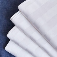 Premium 100% Percale Coton Tissu Rouleau Écologique Respirant Uni Teint Hôtel Draps Linge Anti-Pilule Rayures Blanchies