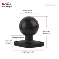 Soporte Universal para Tablet PC Industrial de Fábrica, Base Fija de Diamante de 1.5 Pulgadas con Cabezal de Bola, China