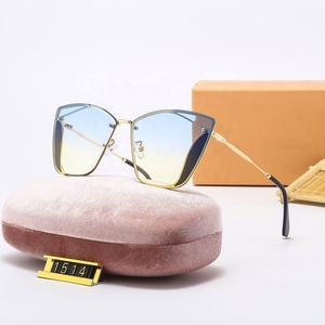 1514 Diseñador Gradient Gafas de sol Venta al por mayor de lujo de las señoras de alta calidad Nuevas llegadas TR Polarizado Gafas de Sol de moda - Product Image 3