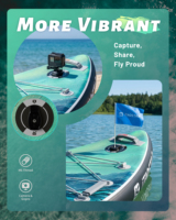 ITAOSTAR N26 Planche de paddle gonflable (SUP) 11'6"x35"x6" avec technologie Drop Stitch, portable pour lacs et rivières