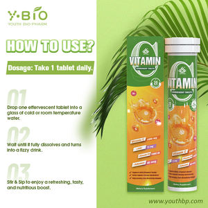 Tabletas Efervescentes de Vitamina C de 1000 mg, Ayudan a Apoyar la Función Normal del <span class=keywords><strong>Sistema</strong></span> Inmunitario en Adultos, Suplemento Dietético en Stock - Product Image 6