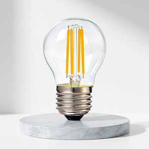 G45 <b>Edison</b> Filament Bulb E26 AC110V Manual Button Residential SMD Transparent Plastic Lampshade Color Rendering Index Constant - Product Image 1