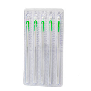 เข็มสแตนเลสสตีลสีเงินแบบใช้แล้วทิ้ง,เข็มฝังเข็มพร้อมหลอดปลอดเชื้อ - Product Image 2