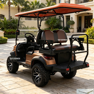Voiturette de golf électrique tout-terrain puissante 4 places, batterie lithium longue durée, faible bruit, véhicule 4 roues pour le transport en station balnéaire - Product Image 1