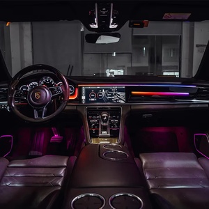 64 cores LED iluminação ambiente para a decoração do carro adequado para Porsche 10-23 iluminação ambiente interior do carro - Product Image 3