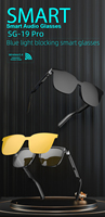 Lunettes de soleil intelligentes Bt-Micro et haut-parleurs intégrés Appels mains libres Assistant vocal sans fil de type C