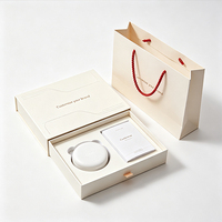 Boîte cadeau rigide personnalisée pour kit dentaire, avec base et couvercle, logo en relief, insert multi-emplacements pour emballage d'aligneurs dentaires invisibles