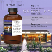 Diffuseur de parfum Grand Hyatt Hotel, huile parfumée orientale gourmande, bergamote, épices, framboise, vanille, caramel, musc, pour hall d'hôtel commercial