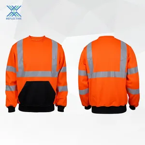 LX kaos Polo keamanan reflektif lengan panjang kaus Polo keselamatan Hi Vis kaus Polo reflektif kustom