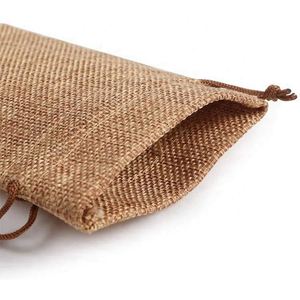 Wholesaler Printed Eco-Friendly Customizable Small Jute Burlap <b>Drawstring</b> Gift <b>Bag</b> - Product Image 6